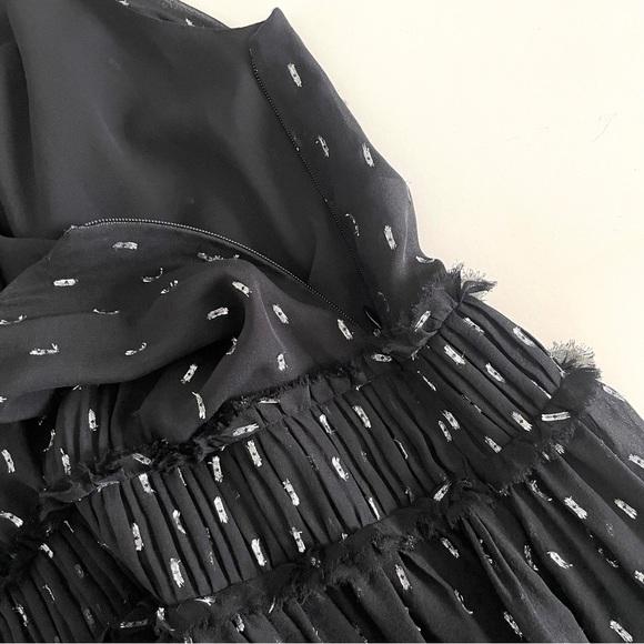 Joie NWOT Althia Metallic Silk Dress - Picture 7 of 10